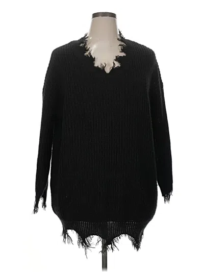 Pre-owned Fashion Nova Pullover Sweater In Black