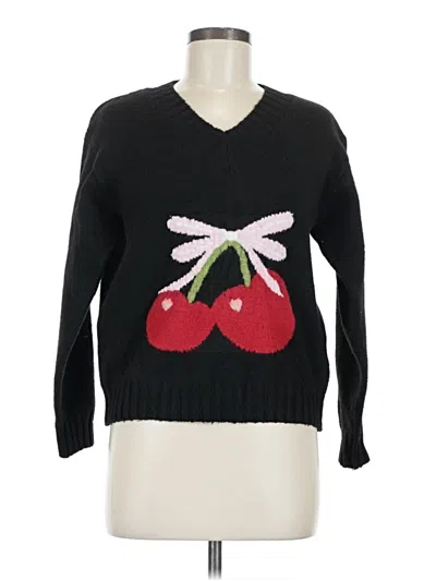 Pre-owned Fashion Nova Pullover Sweater In Black