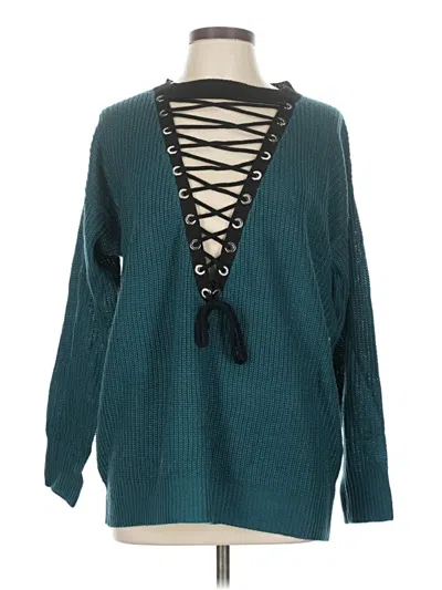 Fashion Nova Pullover Sweater In Green