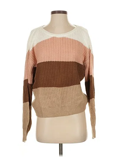 Pre-owned Fashion Nova Pullover Sweater In Brown