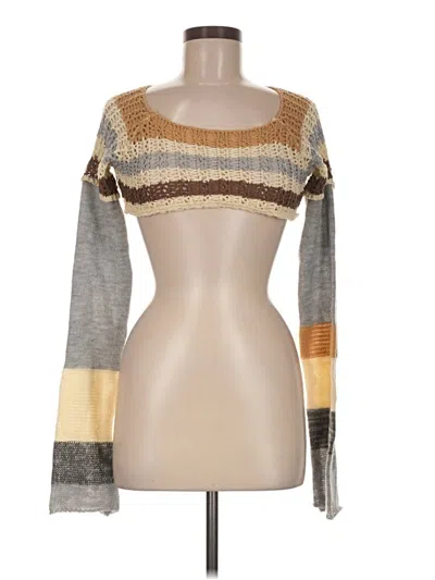 Pre-owned Fashion Nova Pullover Sweater In Gray