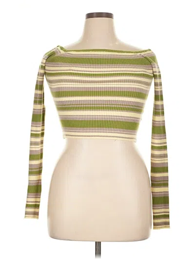 Pre-owned Fashion Nova Pullover Sweater In Green
