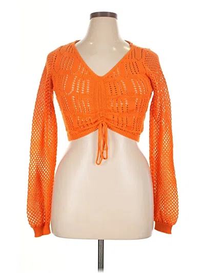 Fashion Nova Pullover Sweater In Orange