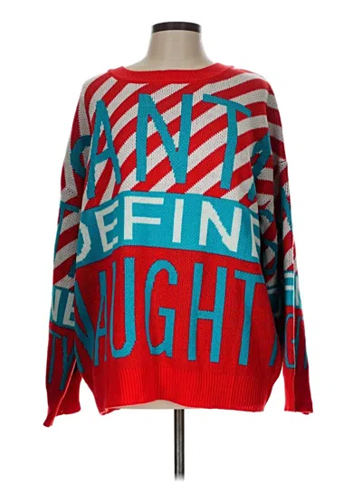 Fashion Nova Pullover Sweater In Red