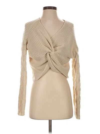 Pre-owned Fashion Nova Pullover Sweater In Tan