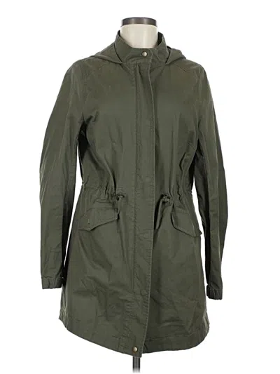 Pre-owned Fashion Nova Raincoat In Green