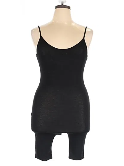 Pre-owned Fashion Nova Romper In Black