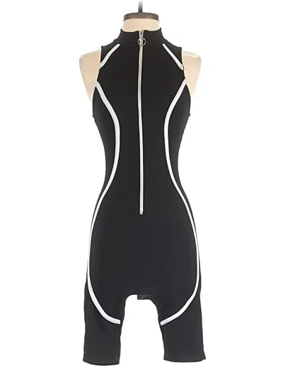 Pre-owned Fashion Nova Romper In Black