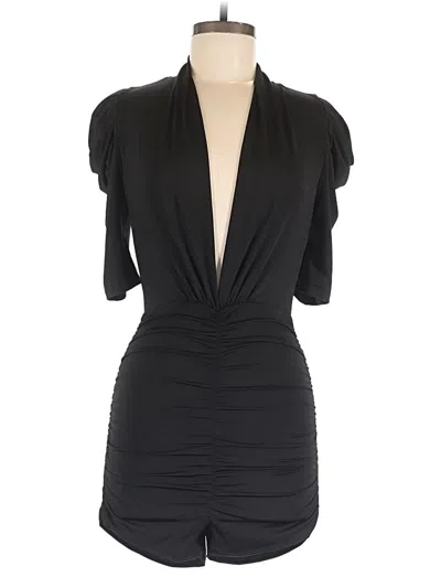 Pre-owned Fashion Nova Romper In Black