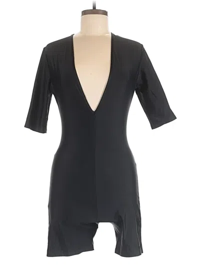 Pre-owned Fashion Nova Romper In Black