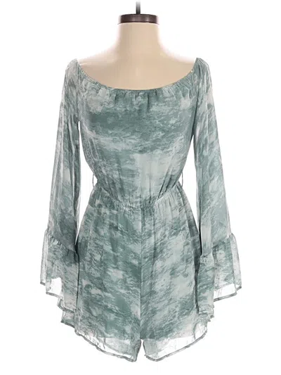 Pre-owned Fashion Nova Romper In Blue