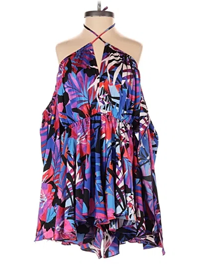 Pre-owned Fashion Nova Romper In Blue