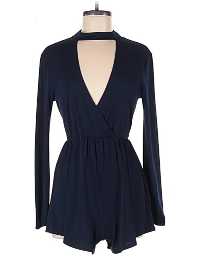 Pre-owned Fashion Nova Romper In Blue