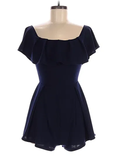 Pre-owned Fashion Nova Romper In Blue