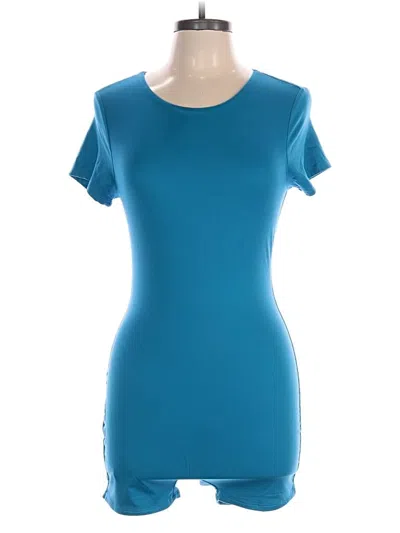 Pre-owned Fashion Nova Romper In Blue