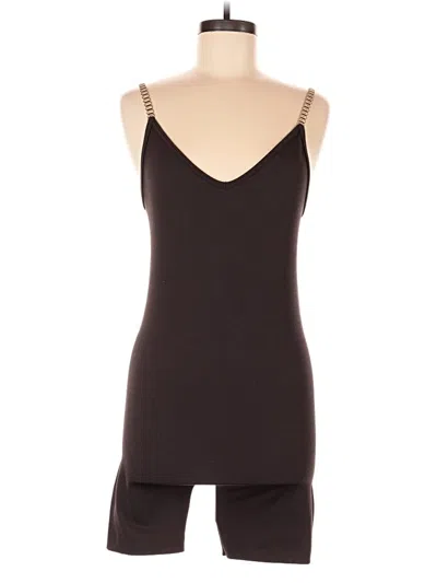 Pre-owned Fashion Nova Romper In Brown