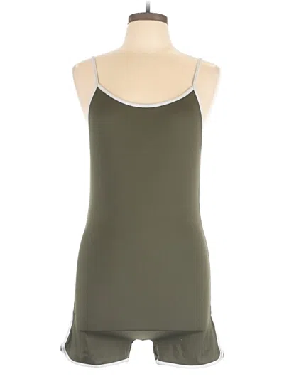 Pre-owned Fashion Nova Romper In Green