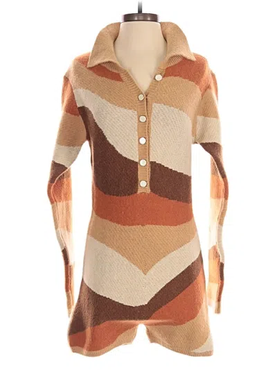 Pre-owned Fashion Nova Romper In Orange