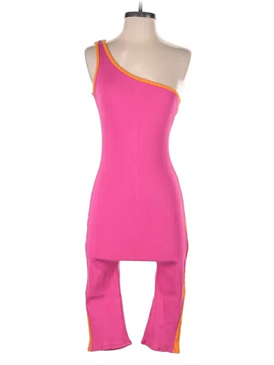 Pre-owned Fashion Nova Romper In Pink