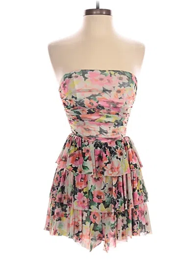 Pre-owned Fashion Nova Romper In Pink
