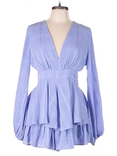 Pre-owned Fashion Nova Romper In Purple