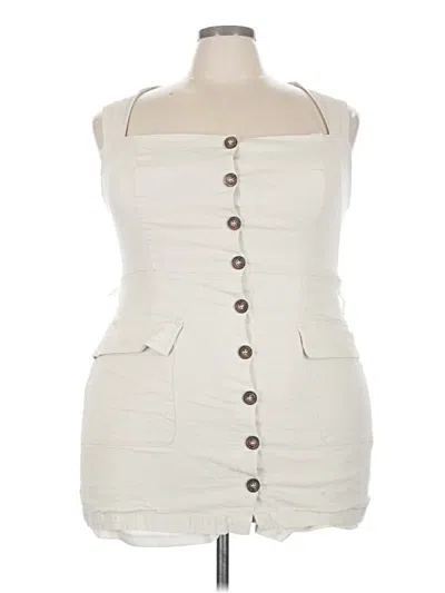 Pre-owned Fashion Nova Romper In Tan