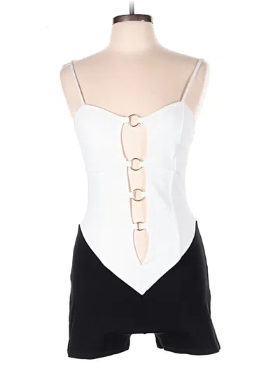 Pre-owned Fashion Nova Romper In White