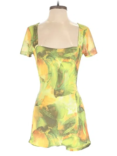 Pre-owned Fashion Nova Romper In Yellow