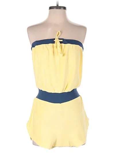 Fashion Nova Romper In Yellow