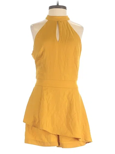 Pre-owned Fashion Nova Romper In Yellow