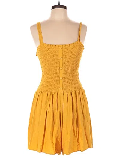 Pre-owned Fashion Nova Romper In Yellow