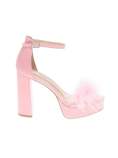 Pre-owned Fashion Nova Sandals In Pink