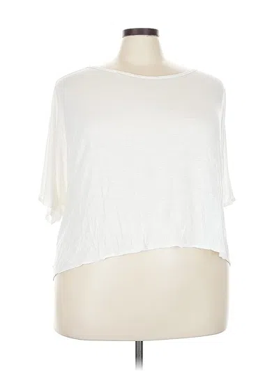 Pre-owned Fashion Nova Short Sleeve Top White Boatneck Tops