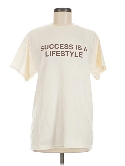 Pre-owned Fashion Nova Short Sleeve T-shirt In Ivory