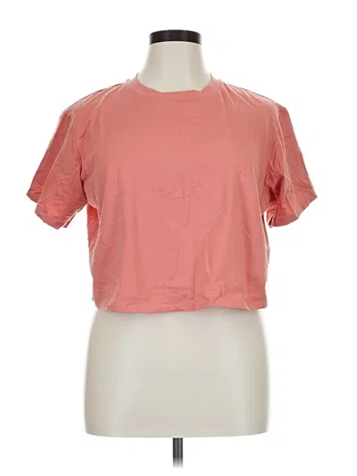 Pre-owned Fashion Nova Short Sleeve T-shirt In Pink