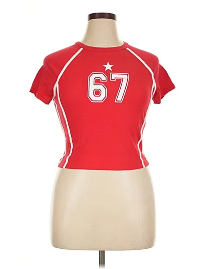 Pre-owned Fashion Nova Short Sleeve T-shirt In Red