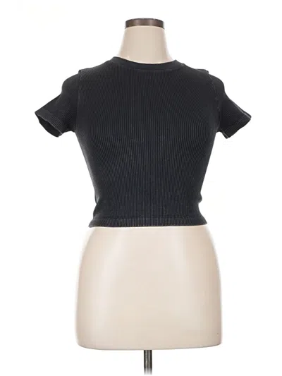 Fashion Nova Short Sleeve Turtleneck In Black
