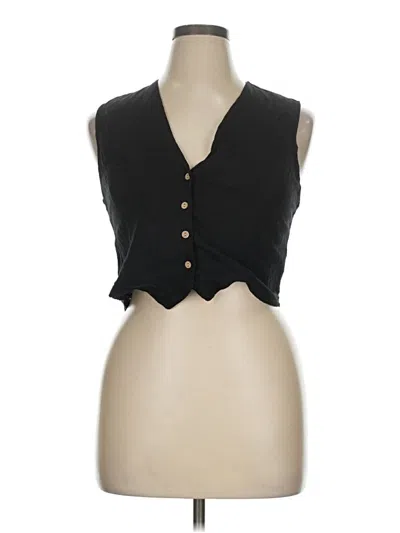 Pre-owned Fashion Nova Sleeveless Blouse In Black