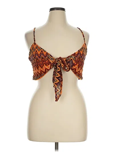 Fashion Nova Sleeveless Blouse In Orange