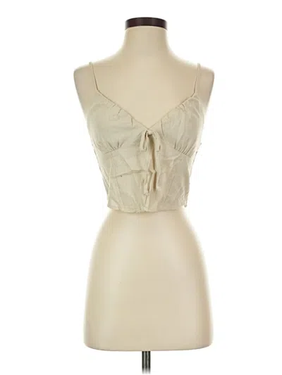 Pre-owned Fashion Nova Sleeveless Blouse In White