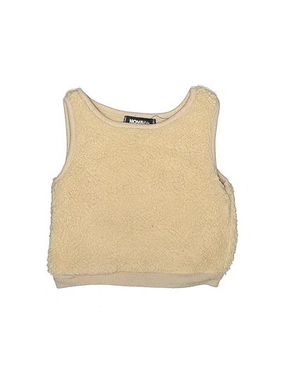 Pre-owned Fashion Nova Kids' Sleeveless T-shirt In Brown