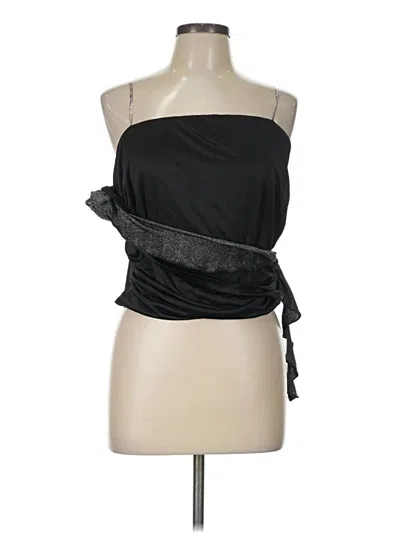 Fashion Nova Sleeveless Top Black Strapless Neckline Tops