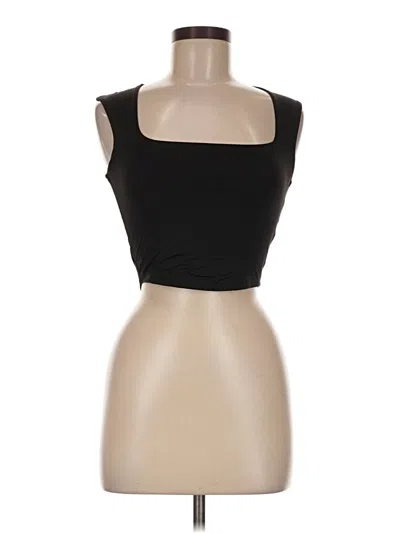 Fashion Nova Sleeveless Top Black Strapless Neckline Tops