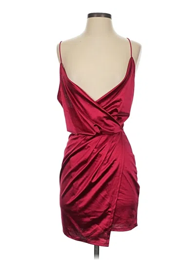 Fashion Nova Sleeveless Top Burgundy Plunge Neckline Tops