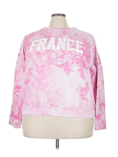 Pre-owned Fashion Nova Sweatshirt In Pink