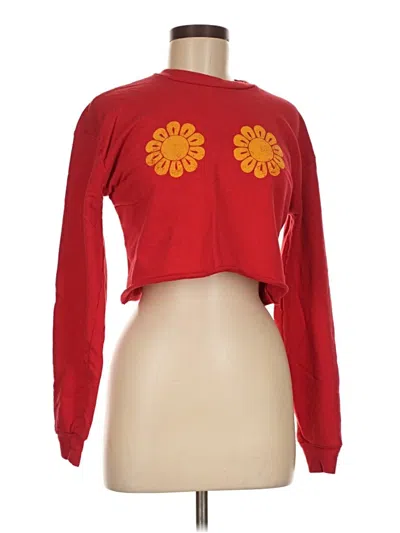 Pre-owned Fashion Nova Sweatshirt In Red