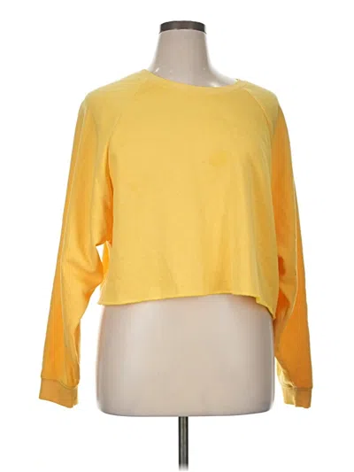 Pre-owned Fashion Nova Sweatshirt In Yellow