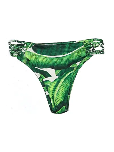 Pre-owned Fashion Nova Swimsuit Bottoms In Green