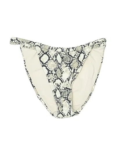 Pre-owned Fashion Nova Swimsuit Bottoms In White