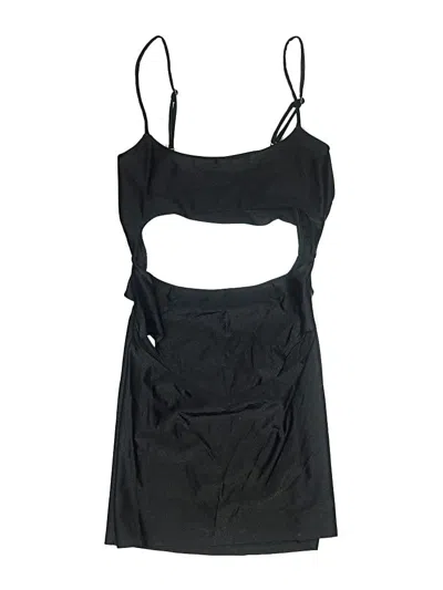 Pre-owned Fashion Nova Swimsuit Cover Up In Black